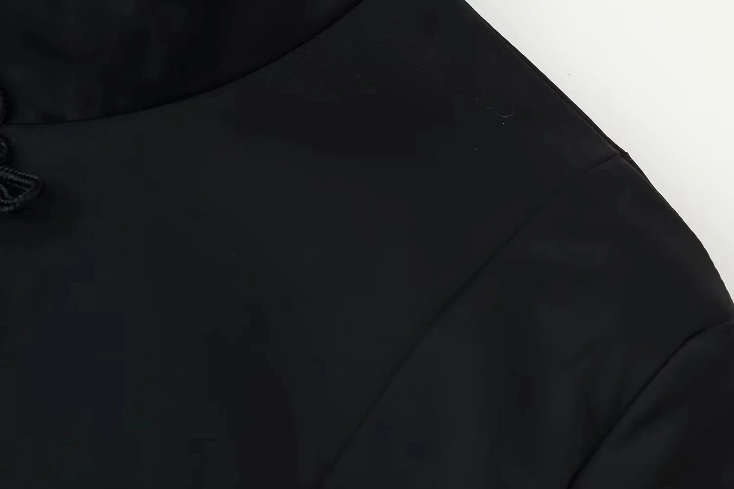 KONDALA Vintage Chic Women Blazer Black Solid Stand Collar Button Long Sleeve Straight Blazer Fashion 2026 Spring Summer Outwear 260924 - view 5
