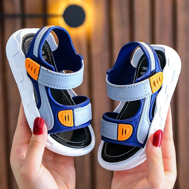 Summer Baby Sandals Solid Color Baby Boy Sandals Soft Sole Anti-slip Boys Girls Sandals Toddler Baby Shoes Beach 2-12 Years 260923 - view 3