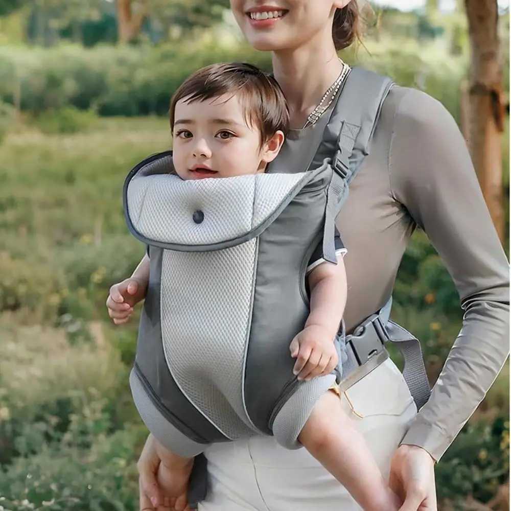 Backpacks Carriers Slings Ergonomic Newborn Kangaroo Wrap Easily Adjustable 4-In-1 Infant Strap Sling Breathable Hipseat Waist Belt Baby Backpack Todd - view 3