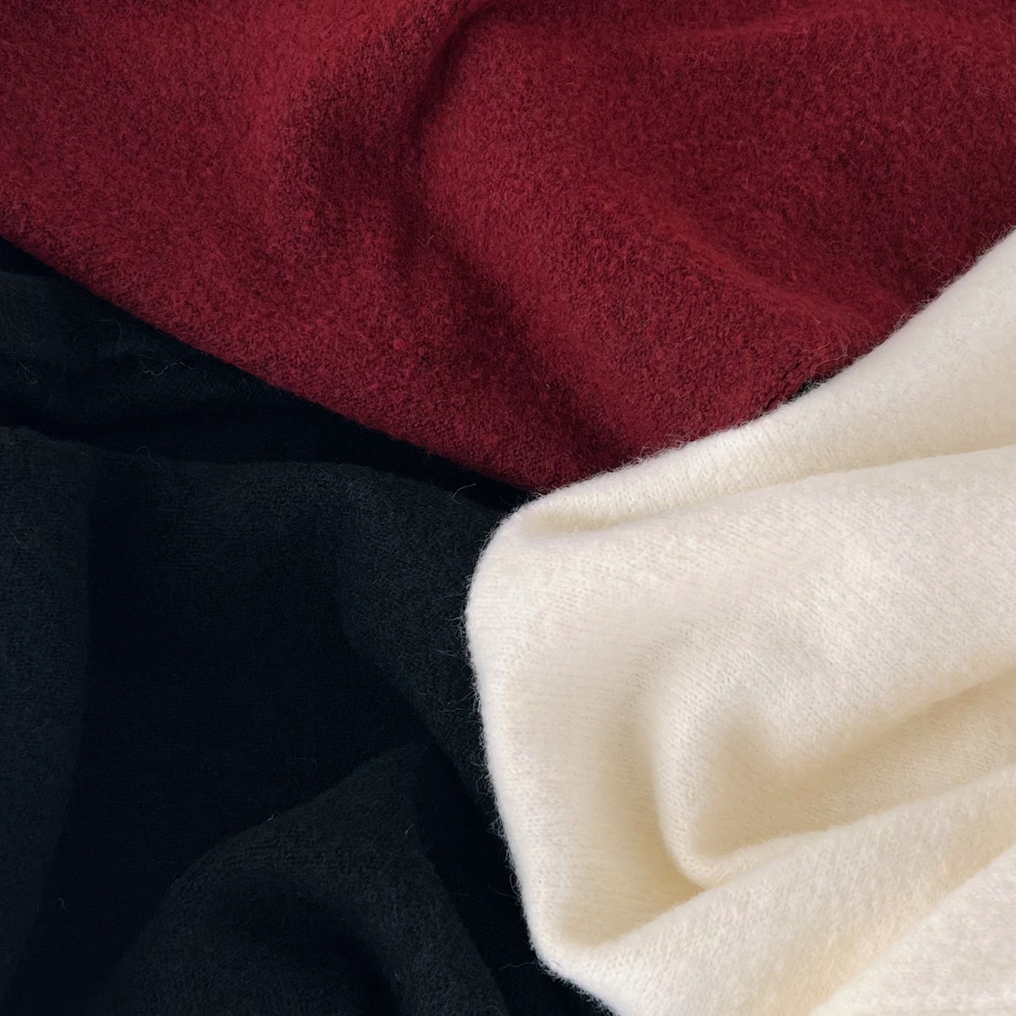 2026 Fall/Winter Collection Wool Blend Solid Color Triangular Scarf Large Shawl Warm Thick Knitted Neck Warmer for Outerwear - view 5