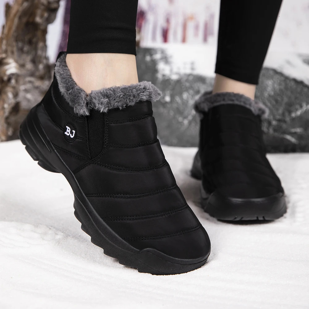 Men's snow boots winter warm shoes fuzzy-lined windproof hiking boots winter insulated shoes fuzzy-lined windproof hiking boots 260922 - view 6