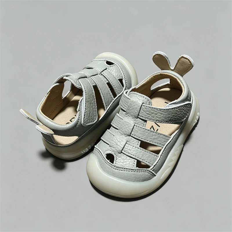 Baby Girls Boys Genuine Leather Sandals Summer Infant Toddler Shoes Soft Sole Non-slip Kids Casual Shoes Children Beach Sandals 260923 - view 3