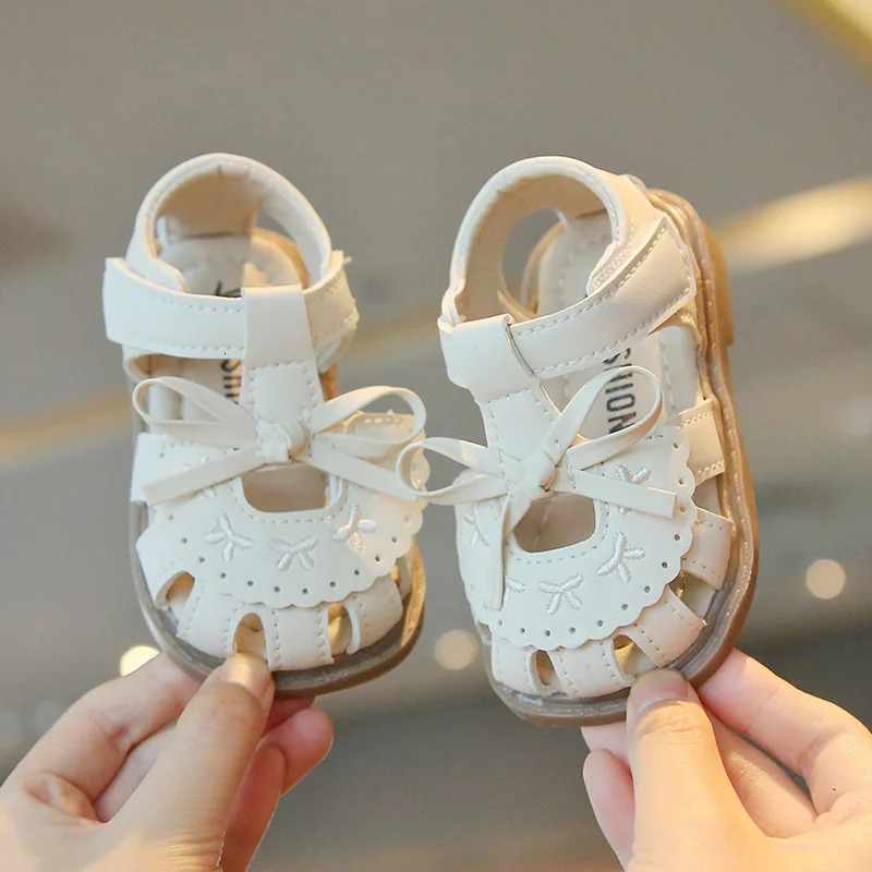 Summer Baby Girls Sandals Cut-Outs Lace Princess Shoes Children Sandals Anti Slip Soft Sole Toddler Kids Beach Shoes Size 15-25 260923 - view 5