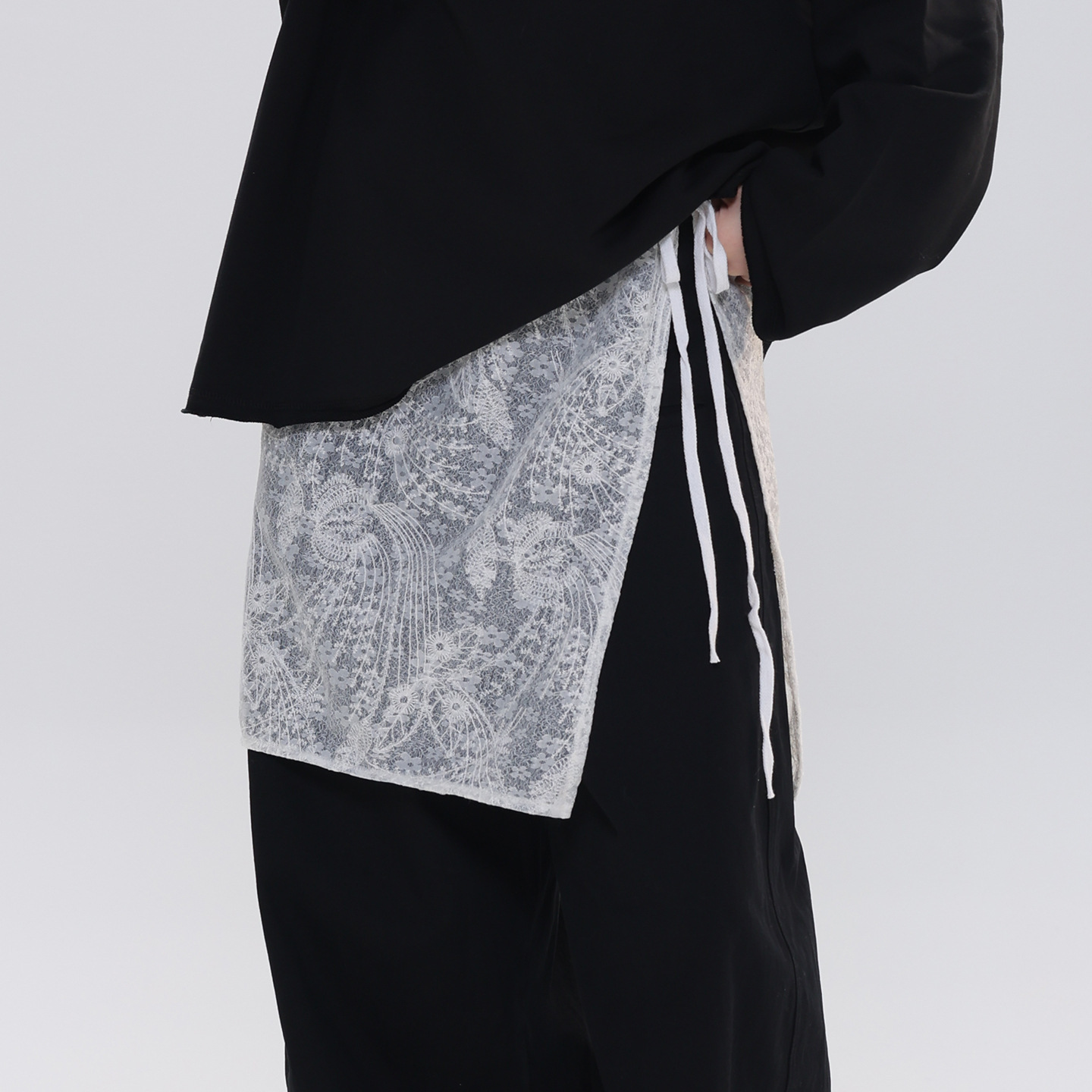 Korean-style fashion lace-up skirt for women, 2026 new model, high-end look, paired jeans and layered with a waist accessory