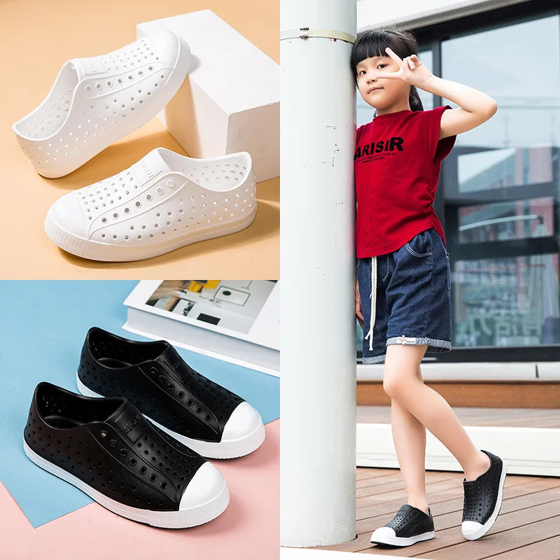 Summer Kids Beach Sandals Boys Cave Girls Garden Clogs EVA Lightweight Shoes Sports Water Shoes Unisex Slip-On Children Sandals 260923 - view 5