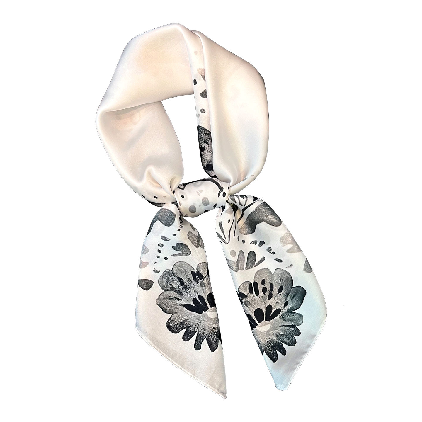New Korean-style printed faux silk small square s, lightweight versatile accessory spring and summer, perfect for pairing with suits, shirts, or as a  - view 6