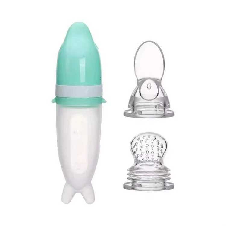 Feeding Other Baby Baby Feeding Bottle Dolphin Silicone Rice Cereal Spoon Newborn Tableware Baby Goods Feeding Spoon Infant Utensils C2609231 - view 7