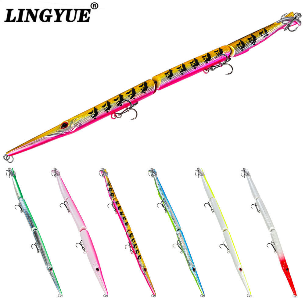 Hunthouse 2PCS 3 Sections Jointed Fishing Bait 255mm/306g Saltwater Sinking Hard Needle Lure For Bluefish Fishing Tackle LW546 260430 - view 3