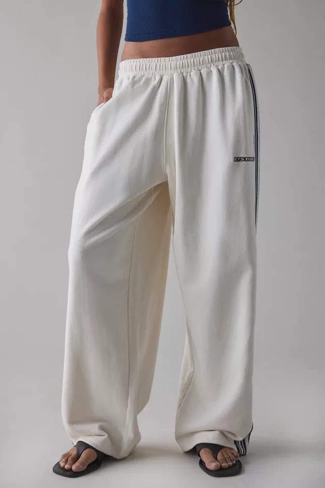 Women's Pants Iets Frans Women Men Wide Leg Sweatpants Embroidery Cute Sports High Waisted Baggy Flared Revive Cargo Jogger Daily Wear Loose Yoga - view 7