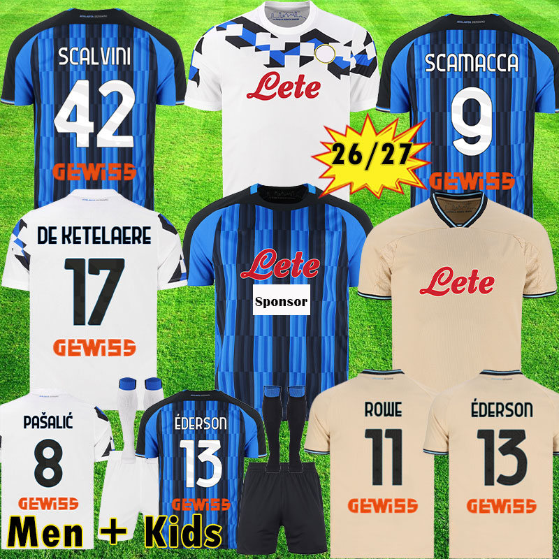 2026 2027 Atalanta BC Ederson DE Ketelaere Scalvini Koszulka PiłKarska Krstovic ATA Maglie Da Calcio Pasalic Zalewski 26 27 Home Away Third 4TH K-image