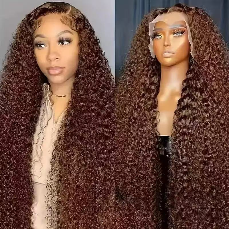 Front lace wig full head wig for women with small curls high-temperature synthetic fiber long curly wig240123 - view 9