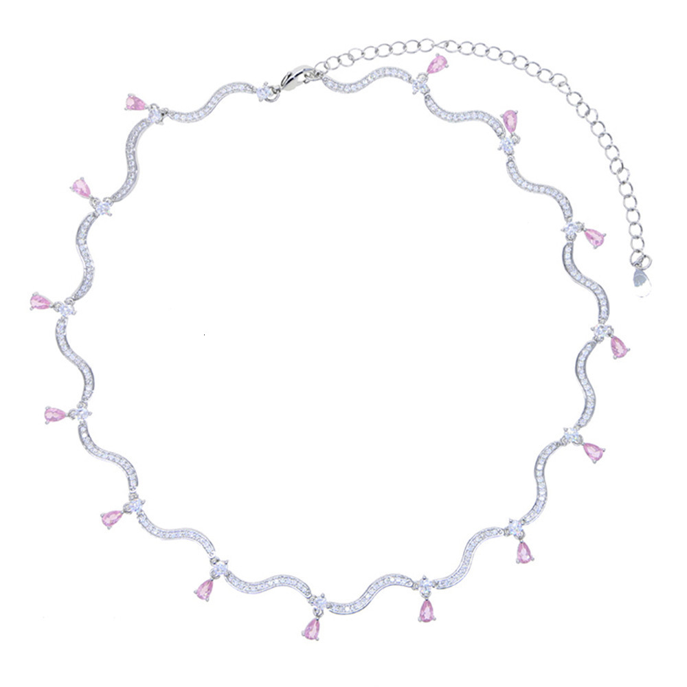 Micro Paved 5A Cubic Zirconia CZ Wide Wave Band Fashion Women Jewelry Sparking Hoop Earring Ring Bangle Necklace Set 250613 - view 6