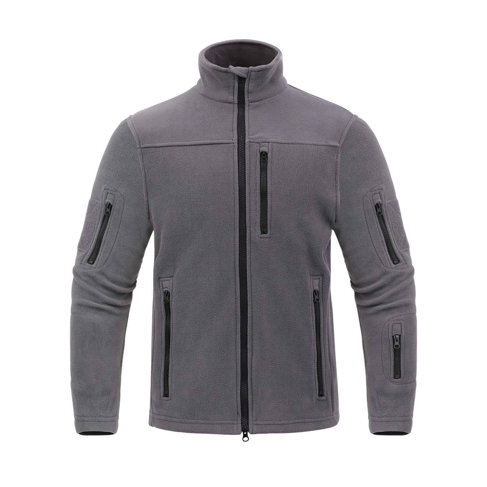 TACVASEN Winter Fleece Jacket Mens Zipper Pockets Work Jacket Thermal Warm Full Zip Fishing Hiking Coats Outwear Man Windbreaker 250804 - view 9