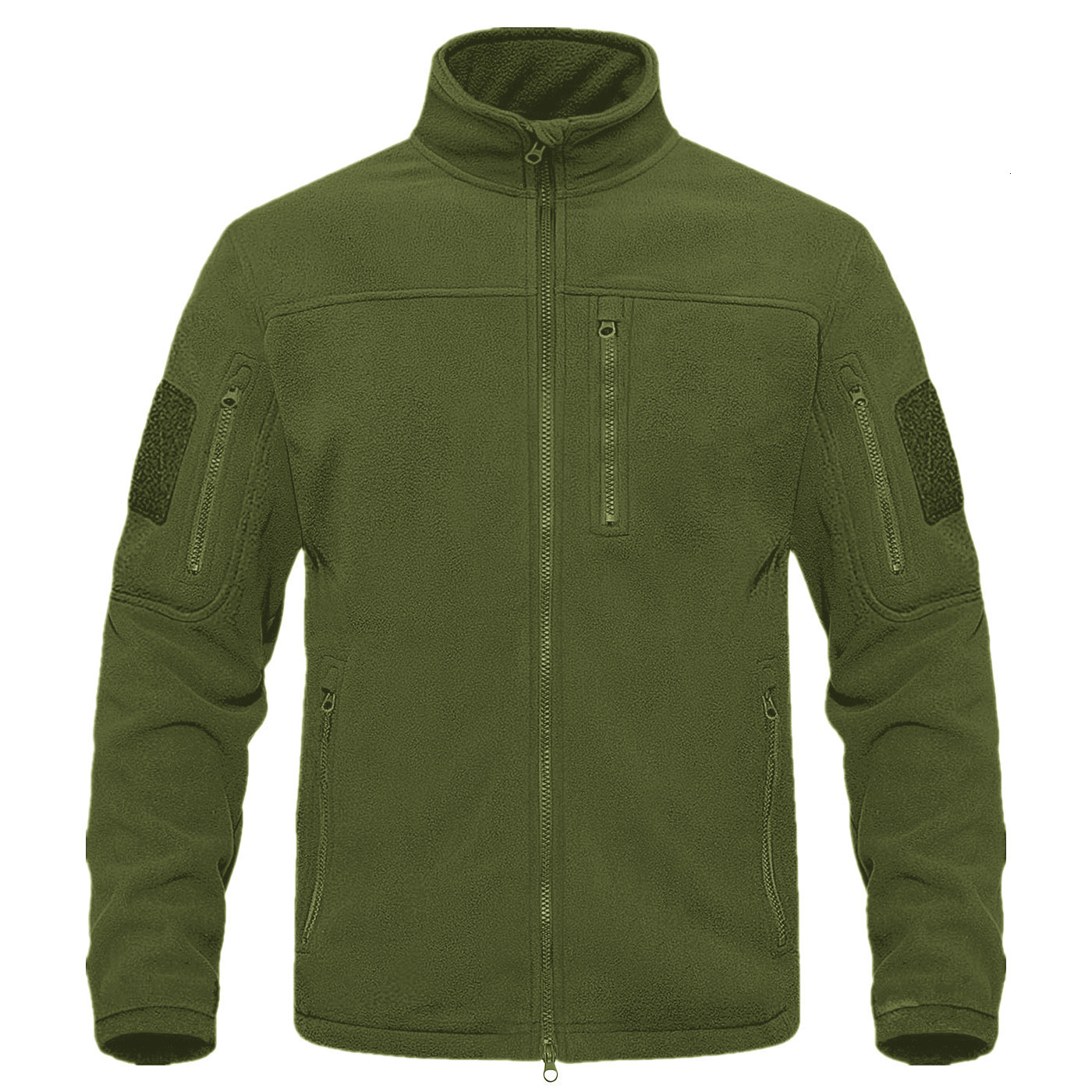 TACVASEN Winter Fleece Jacket Mens Zipper Pockets Work Jacket Thermal Warm Full Zip Fishing Hiking Coats Outwear Man Windbreaker 250804 - view 4