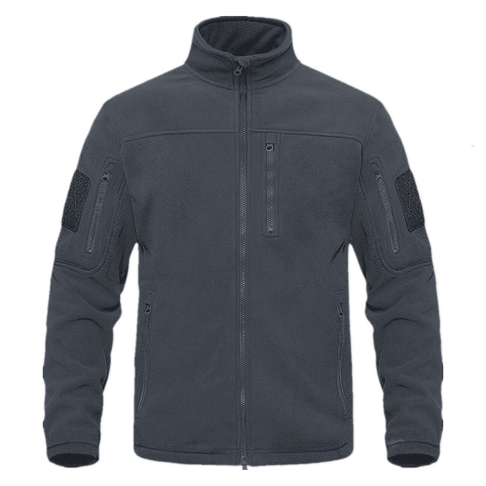TACVASEN Winter Fleece Jacket Mens Zipper Pockets Work Jacket Thermal Warm Full Zip Fishing Hiking Coats Outwear Man Windbreaker 250804 - view 5