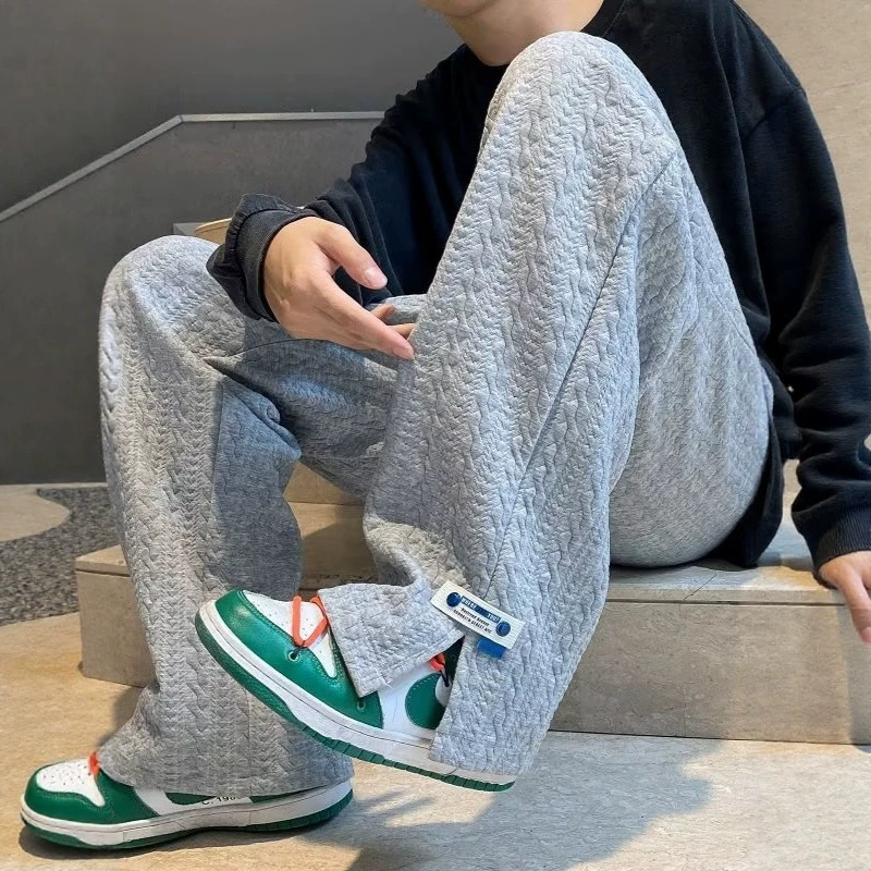 Mens Baggy Pants Sportswear Autumn Winter Male Trousers Gyms Hip Hop Tracksuit Black Pant Casual Fashion Joggers Sweatpants Men 260127 - view 3