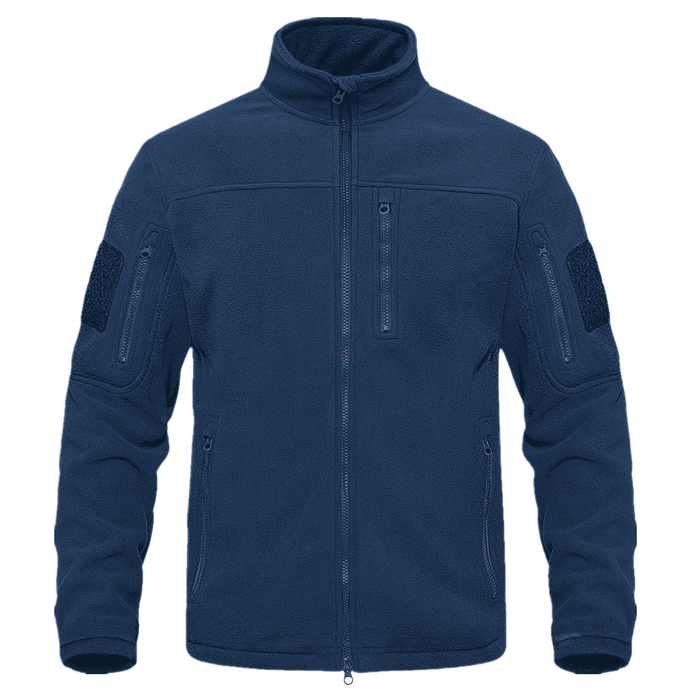 TACVASEN Winter Fleece Jacket Mens Zipper Pockets Work Jacket Thermal Warm Full Zip Fishing Hiking Coats Outwear Man Windbreaker 250804 - view 6