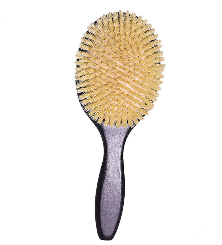 Soft Boar Bristle Hair Brush Women Scalp Massage Hair Comb USA Oak Wood Handle Hairbrush for Curly Thick Long Hair Care Tool 260319 - view 5