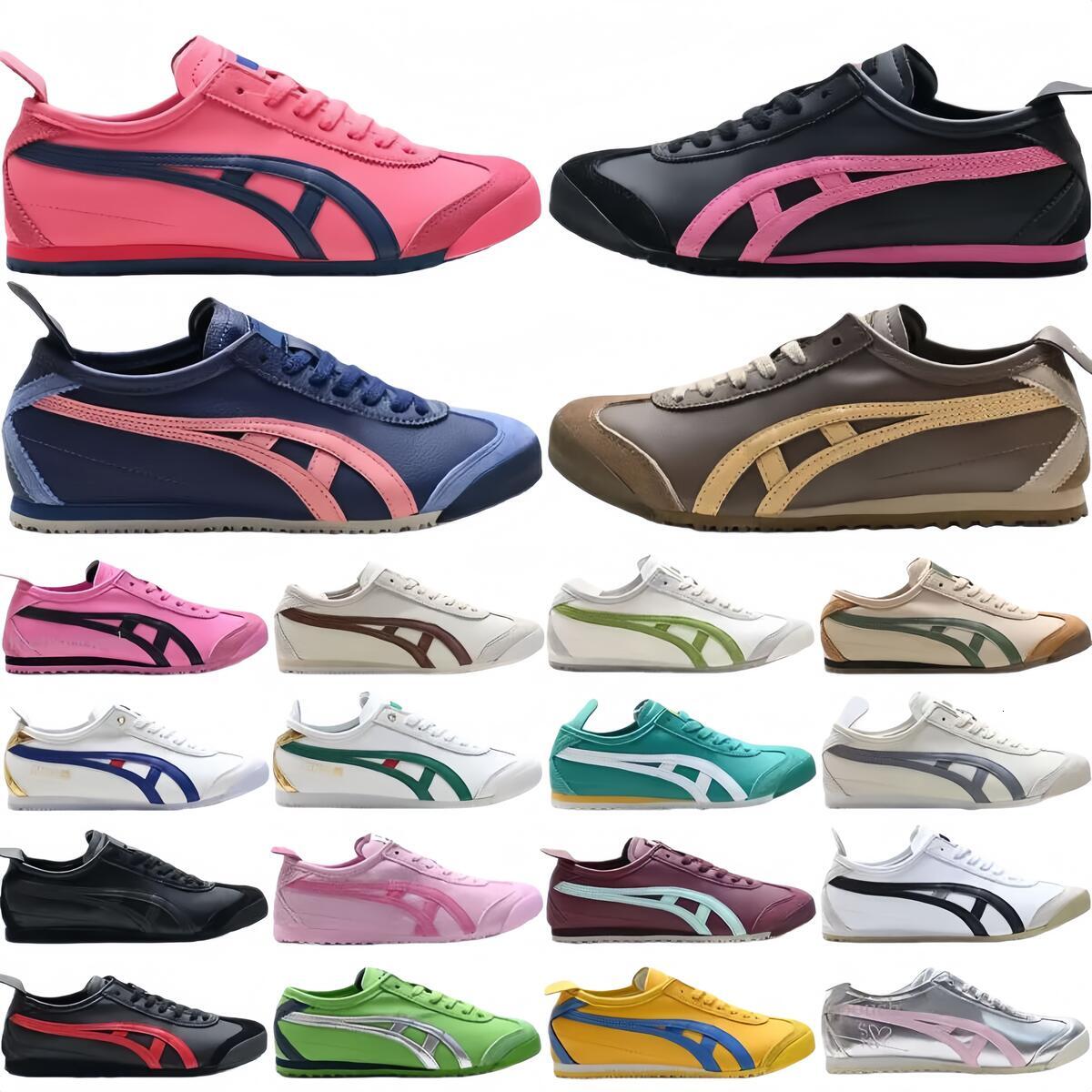 Designer sneakers Running Shoes For Men Women Designer Trainers Leather Pink Cameo Mako Blue Pure Silver onitsukaslys tiger onitsukalys tigers mexico shoes