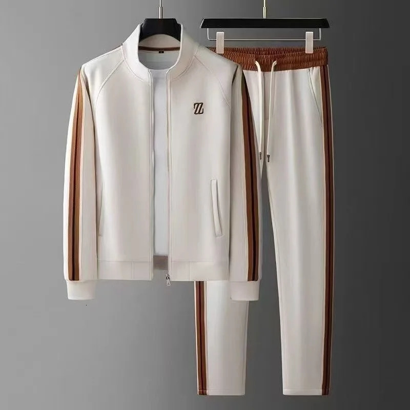 men tracksuit Sportswear Suit Mens Jacket Trendy ins ed Fashion Trousers TwoPiece Set clothing 251231