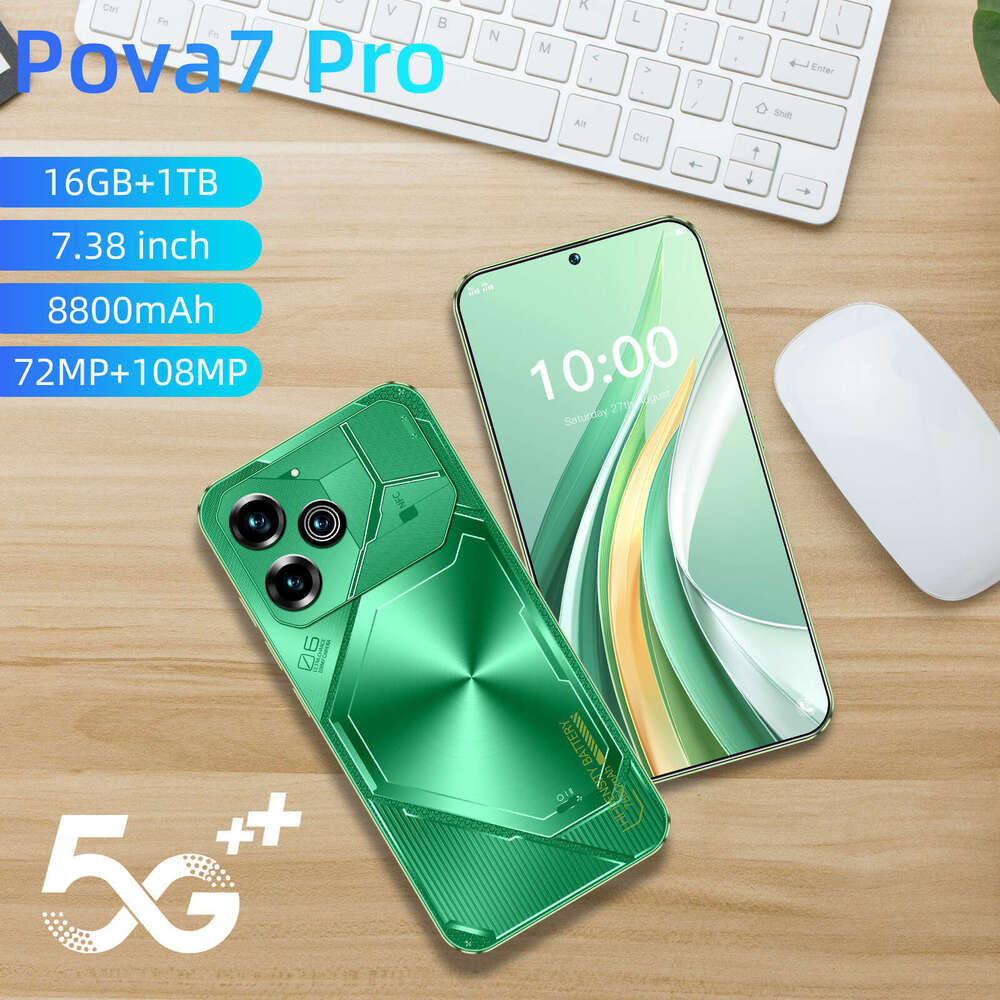 Famous brand cross-border smartphone Pova7 Pro high-definition large screen 16+1TB in stock Android phone manufacturer CKS