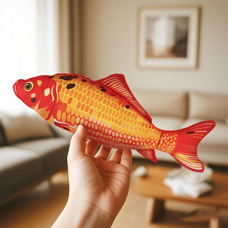 Bounceable electric fish toy USB jumping fish cat toy