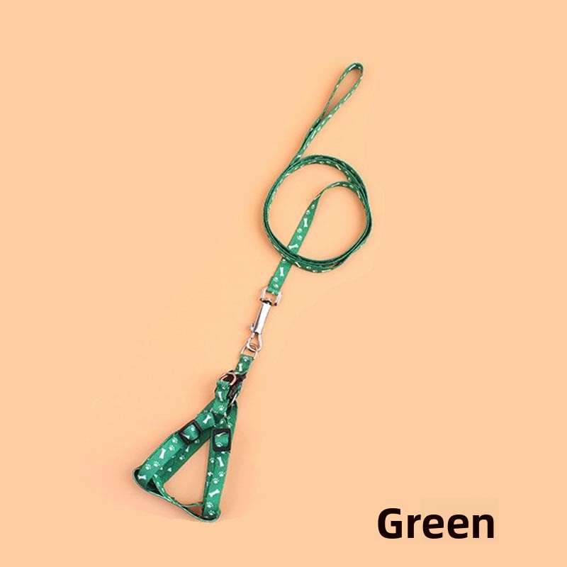 Small Dog Harness Leash for Chihuahua Teddy Puppies Adjustable Reflective Running Walking Pet Collar