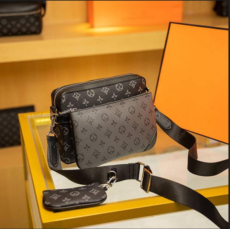 Men and Women Fashion Casual Shoulder Bags TRIO Messenger Bags Pouches Small Wallet Crossbody bags Tote Man's bag Designer Handbag