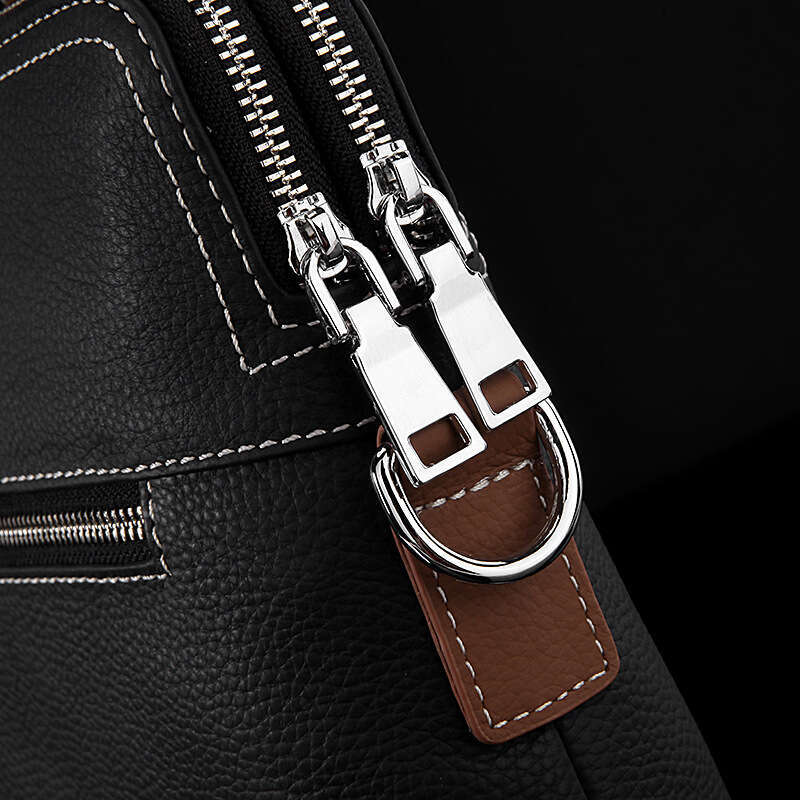 Luxury Shoulder Bag Handbag Hobo Manufacturer Direct Sales Men's Trendy Genuine Leather Business Leisure Document Baotou Layer Leather Horizontal