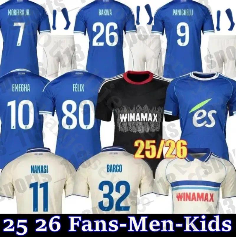 2025 2026 Maillot RC Strasbourg Alsace soccer jerseys SAHI DION maillot de foot EMEGHA 25 26 NANASI SYLLA shirts BAKWA DIARRA DOUKOURE