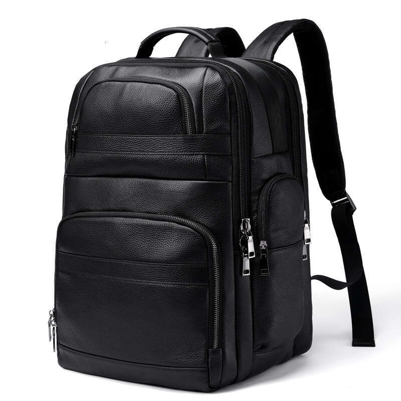 Luxury Shoulder Bags Totes Hobo New Genuine Leather Large Capacity Travel Business Commute Backpack Men S Top Layer Cowhide Laptop Bag SENYY