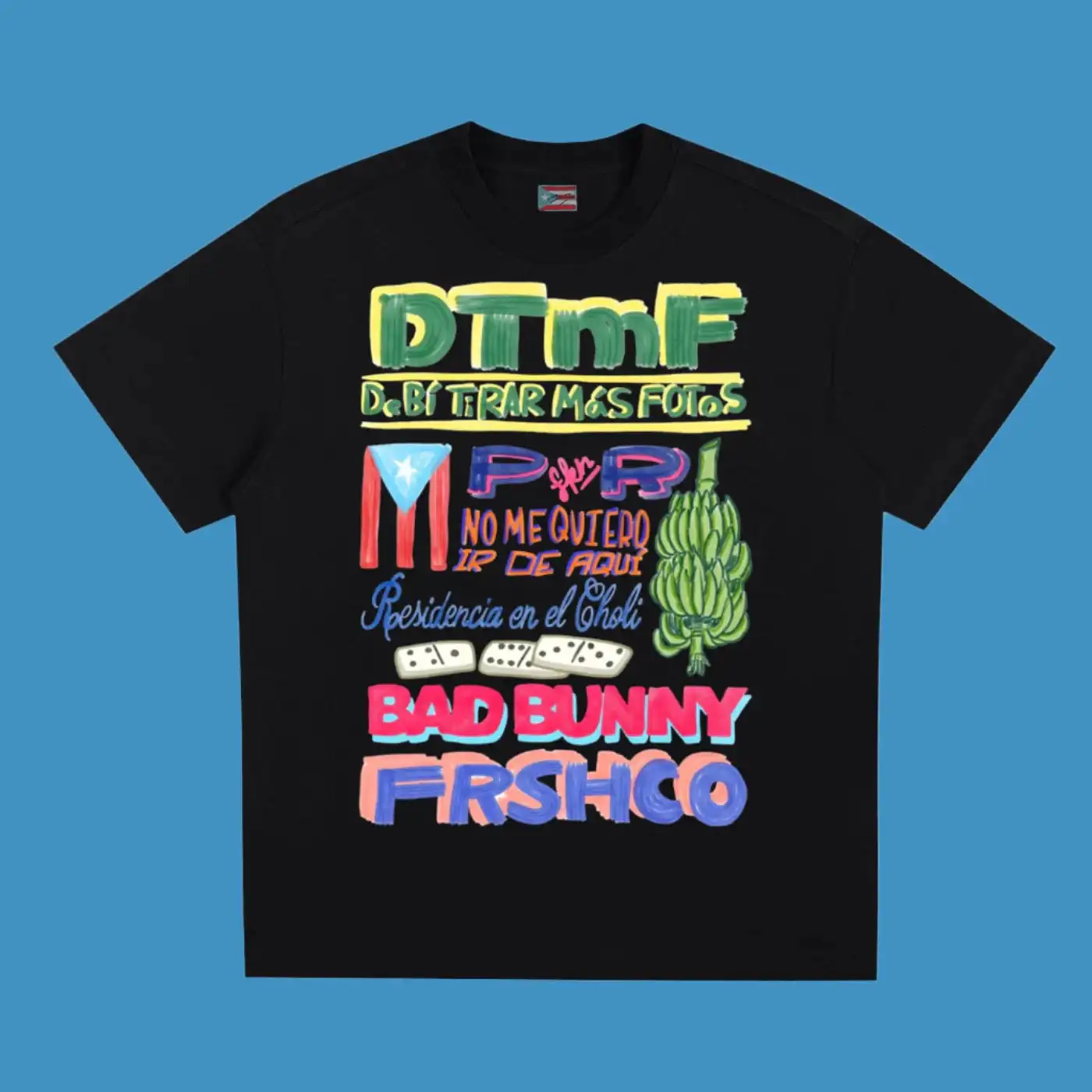 Bad Bunny Tshirt 2026 Summer Selling Mens Pure Cotton Fashion Street Wear Y2K Clothing 251231
