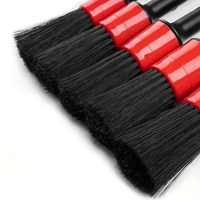 Update 6Pcs Wash Detailing Brush Set Multipurpose Auto Cleaning Brushes For Wheels Dashboard Vents Interior Exterior Car Accessorie