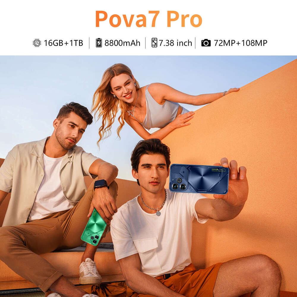 Famous brand cross-border smartphone Pova7 Pro high-definition large screen 16+1TB in stock Android phone manufacturer CKS