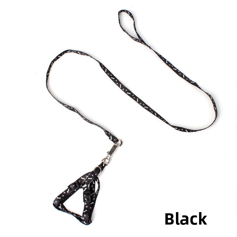 Small Dog Harness Leash for Chihuahua Teddy Puppies Adjustable Reflective Running Walking Pet Collar