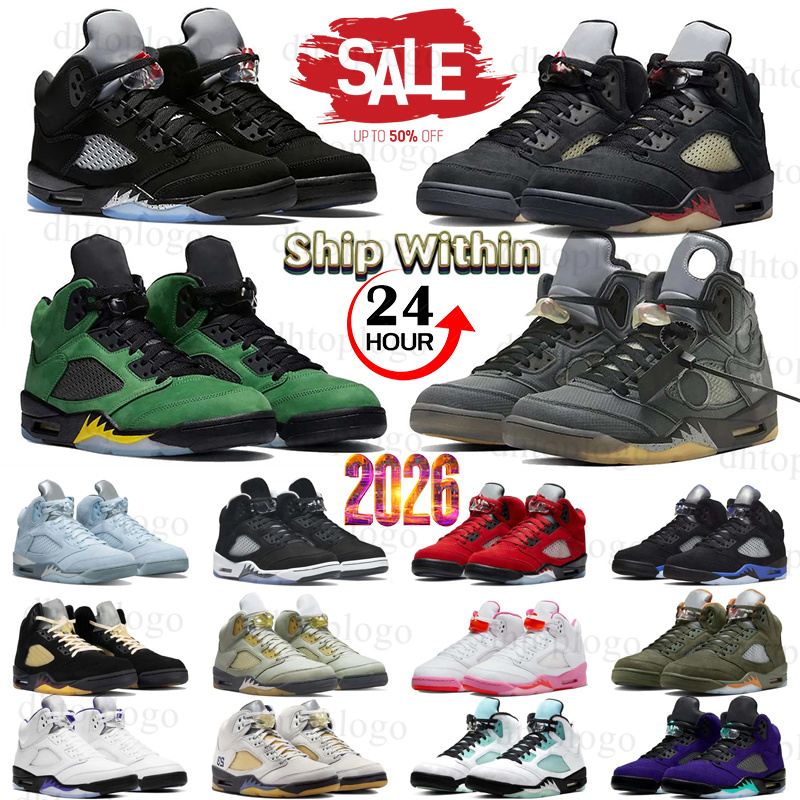 Designer Shoes Mens Womens Fast Shipping Basketball Shoes 5s 5 University Blue Black Cat Military Sail Red Cement mandarin duck color running shoes 40-47