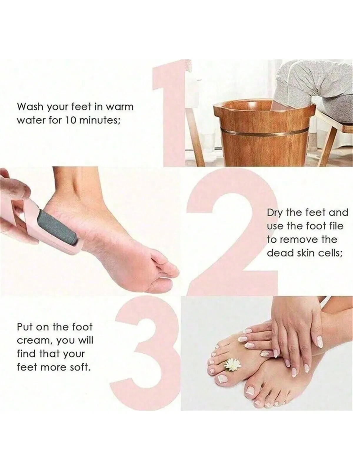 Electric Callus Remover for Feet Rechargeable Foot File Pedicure Tool Portable Foot Callus Remover Waterproof ProfessPedicure 251231