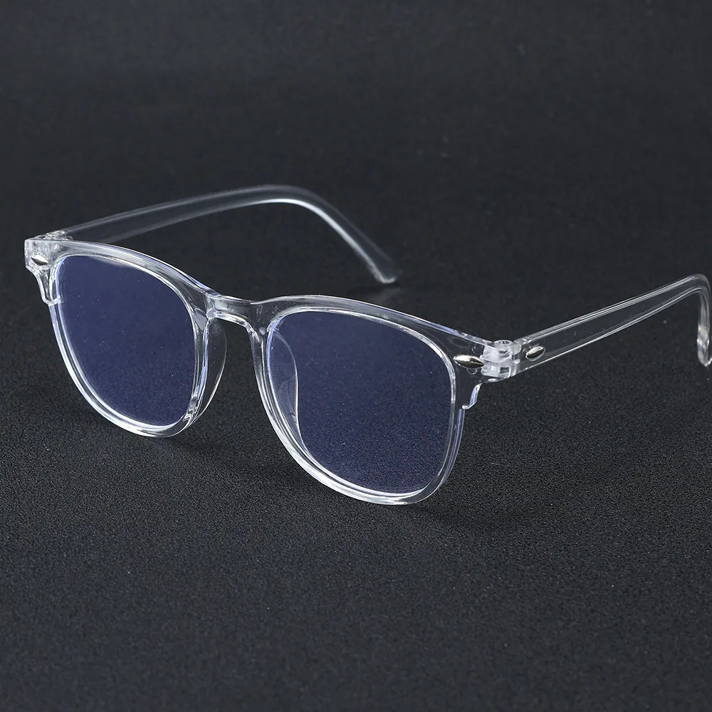 Transparent Square Plastic Frame Trendy Anti-Blue Light Clear Glasses For Back To School Clothing Accessories 251225