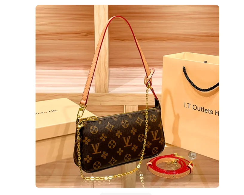 Luxury Designer Bag Underarm Mahjong Bag Old Flower Chain Small Bag Retro Single Shoulder Bags louisities Women viitton carrying bag vittonn Tote Clutch Handbag