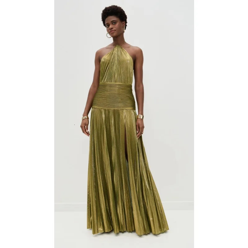 Luxurious Women Corset Party Cocktail Dress Sexy Off Shoulder Halter Folds Slit Guest Celebrity Long Prom Gown 251231