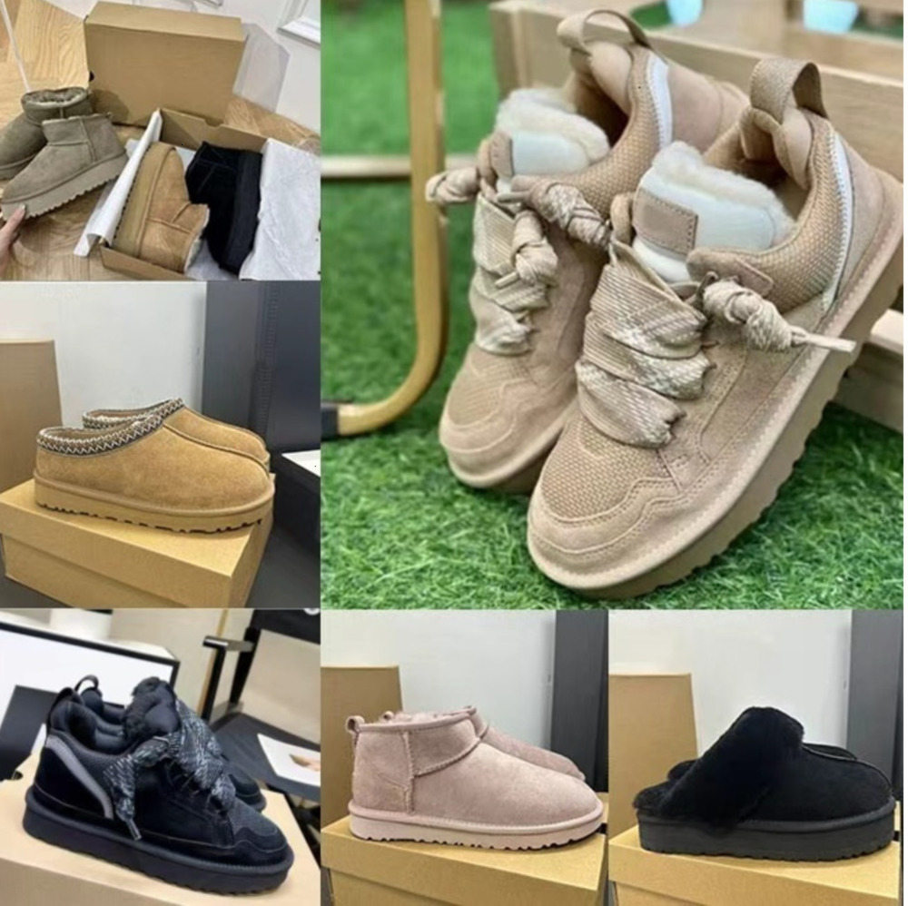 2026 Designer Tazz Tasman Lowmel Sand Trainer platform boot Australia snow boots women ankle booties sheepskin mens womens winter shoes FJPA
