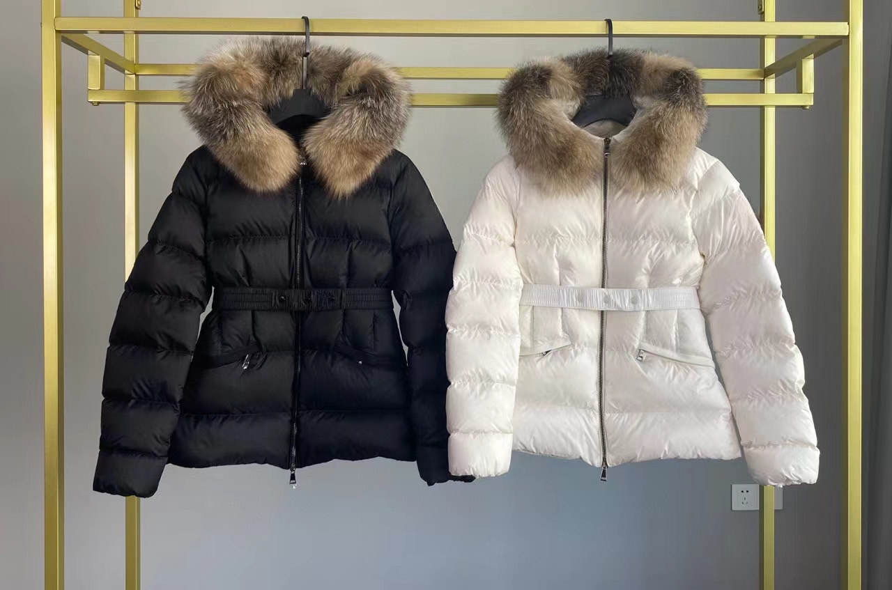 Women down jacket New patchwork women stand-up collar down jacket Wool knit patchwork Designer Jacket 50832 - view 4