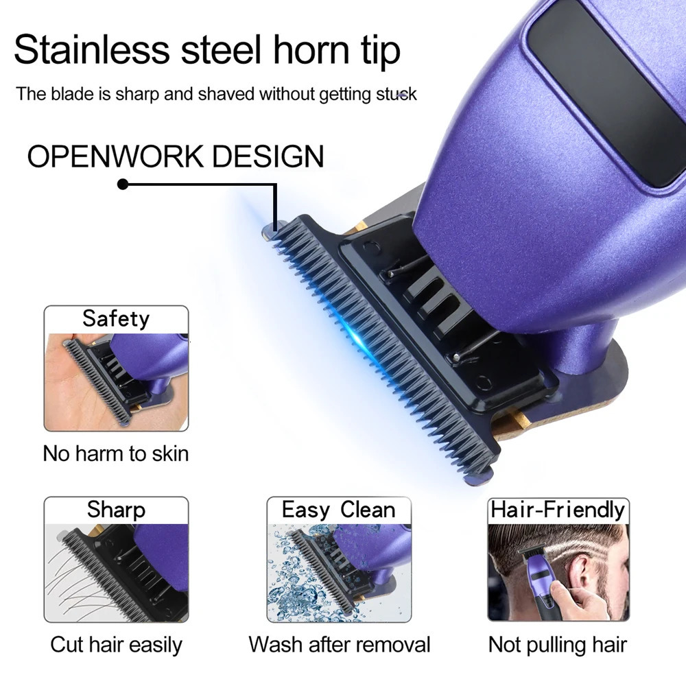 Clipper for Men Wireless Barber Trimmer Electric Shaver Professional Mens Hair Cutting Machine 251231 C260312