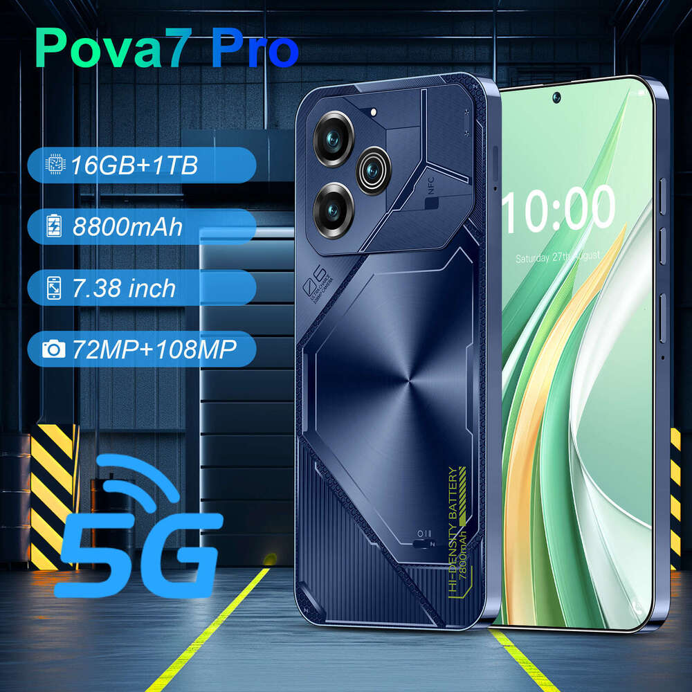 Famous brand cross-border smartphone Pova7 Pro high-definition large screen 16+1TB in stock Android phone manufacturer CKS