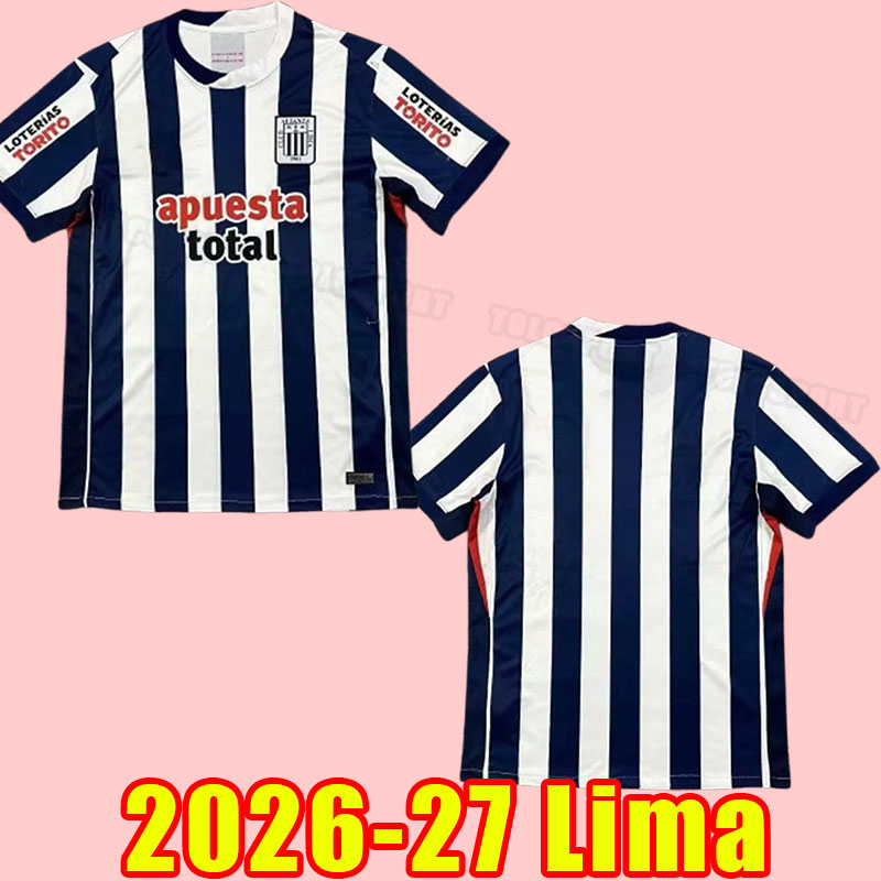 2026 2027 Lima soccer jerseys 26 27 football shirts adult men home away Peru League