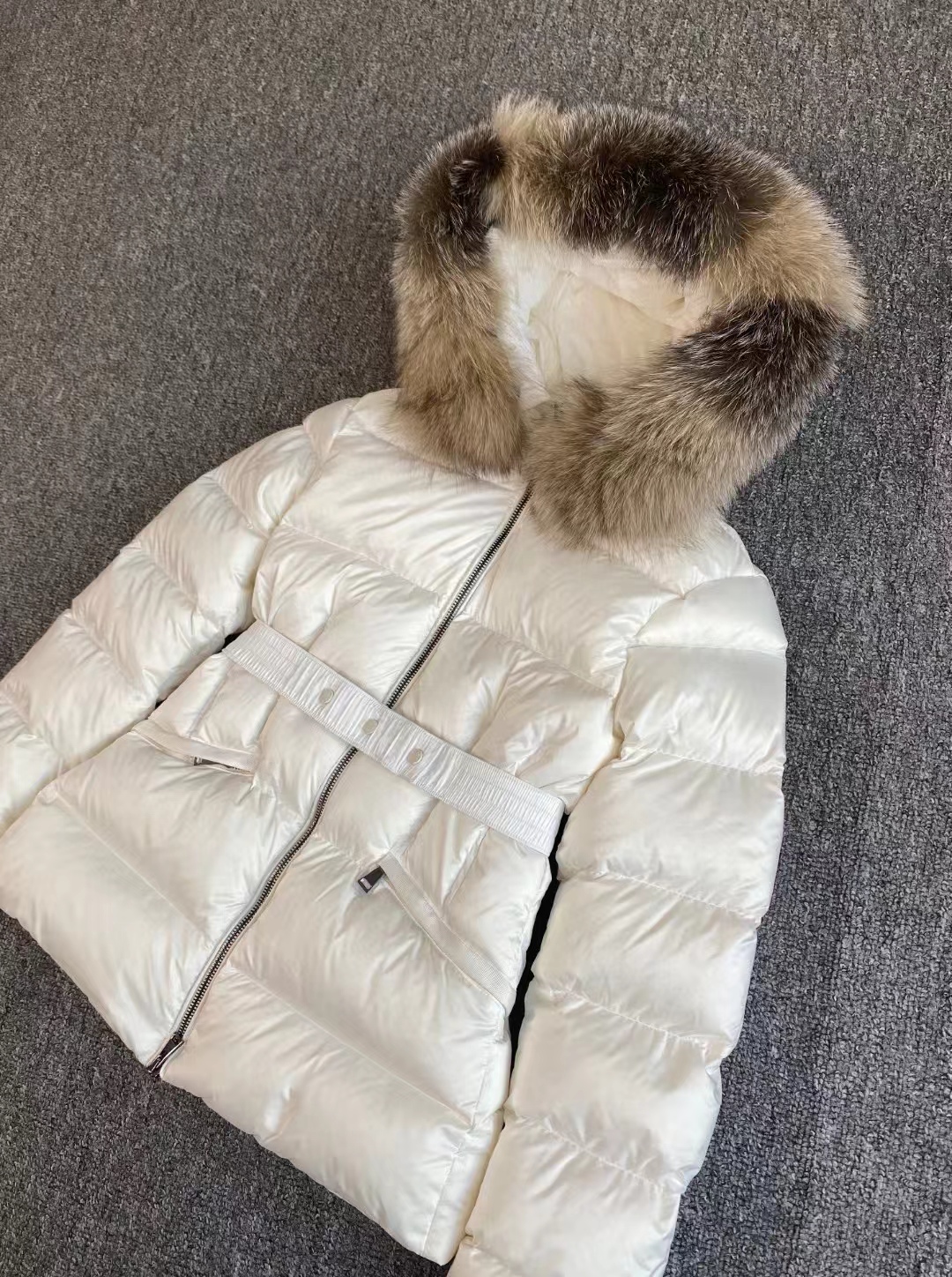 Women down jacket New patchwork women stand-up collar down jacket Wool knit patchwork Designer Jacket 50832 - view 3