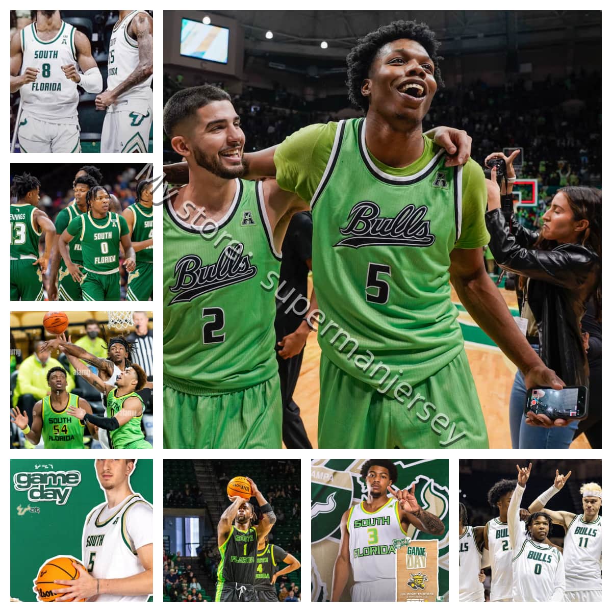 2025-26 South Florida College basketball Jersey Sanders Pinion Omojafo Nyorha Nnani Nelson Jones Hightower Haid Green Enis Collins Brown Beckford Men