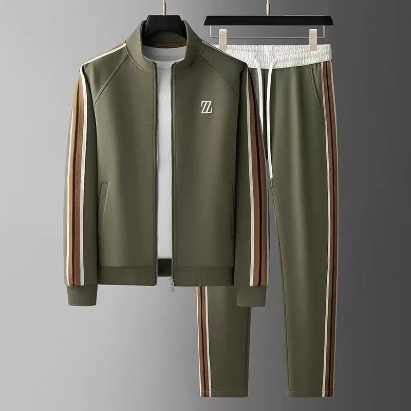 men tracksuit Sportswear Suit Mens Jacket Trendy ins ed Fashion Trousers TwoPiece Set clothing 251231