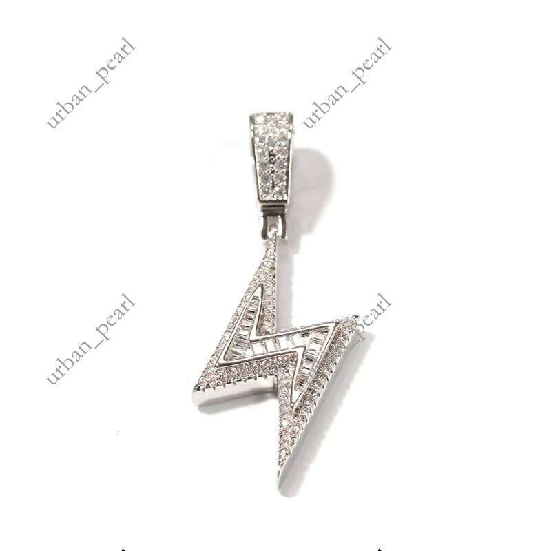 Custom High-Quality 925 Silver Hip-Hop Moissanite VVS Moissanite Pendant with Letter Gold Jewelry