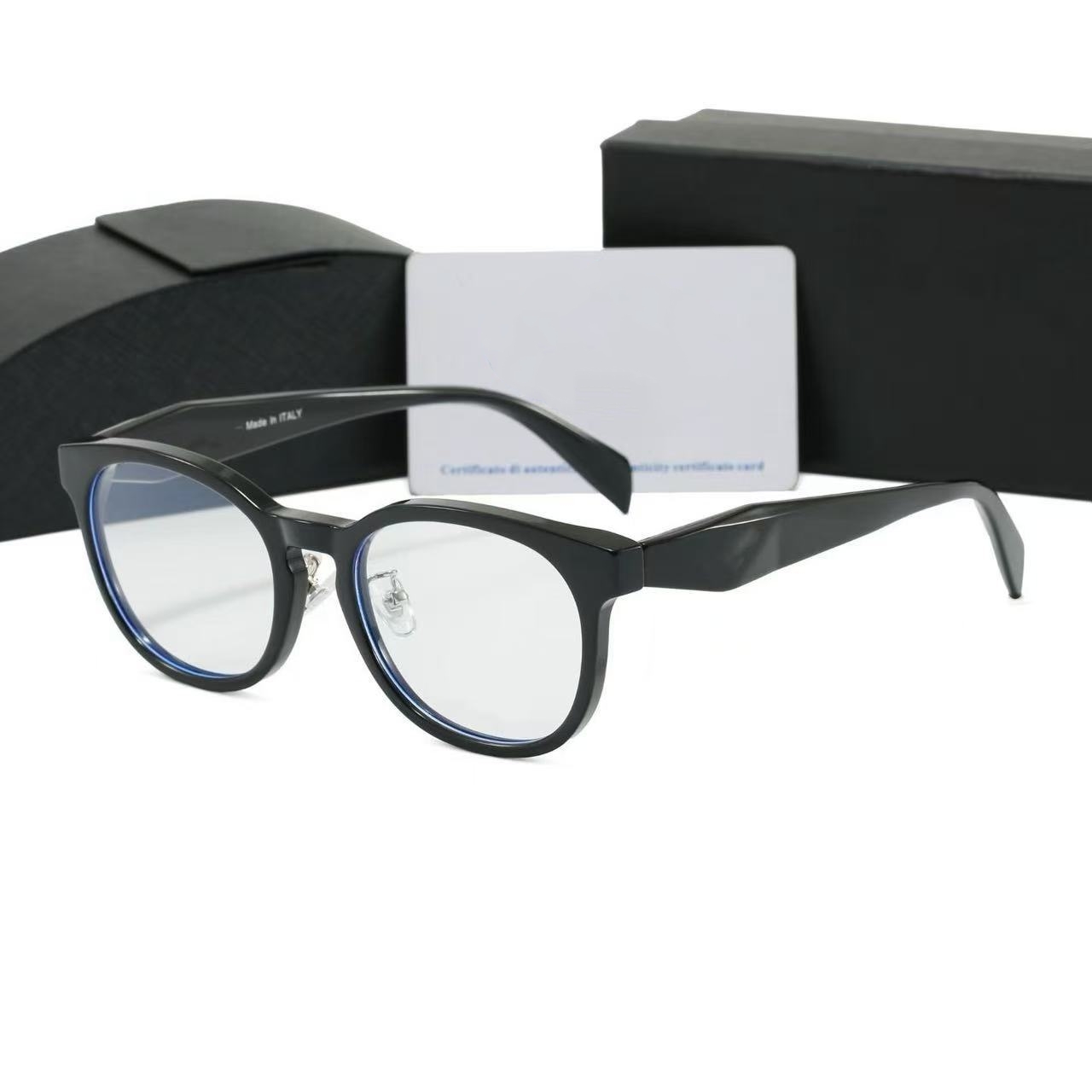 Mens designer sunglasses women Classic Eyeglasses 26ss Optical Glasses Oval Frame Reading Glasses Casual Style Outdoor Blue Light Lens Anti Radiation Glasses